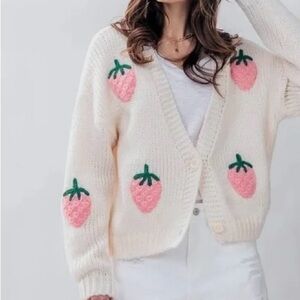 strawberry cardigan